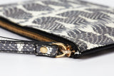 POCHETTE COCCA CON LIVREA GRIGIA