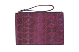 POCHETTE COCCA CON LIVREA BORGOGNA