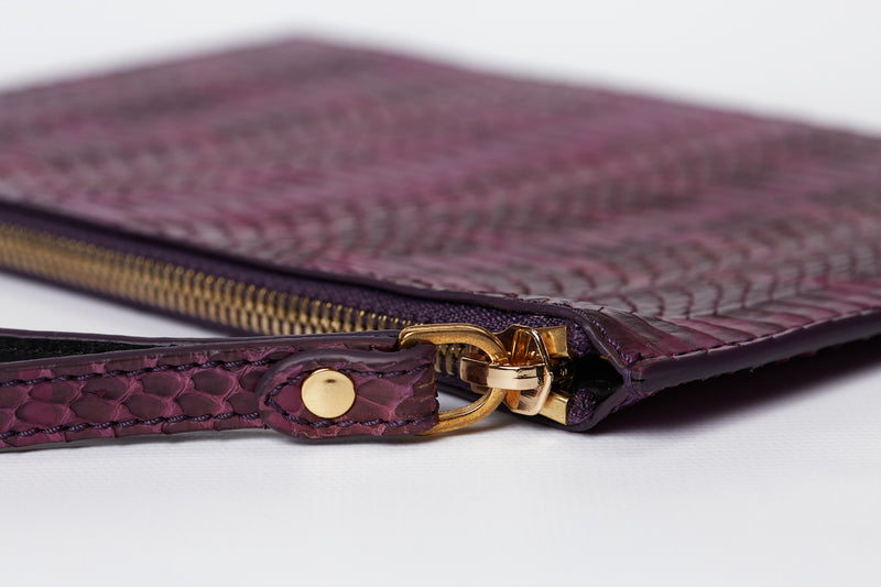 POCHETTE COCCA CON LIVREA BORGOGNA