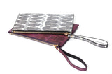 POCHETTE COCCA CON LIVREA BORGOGNA