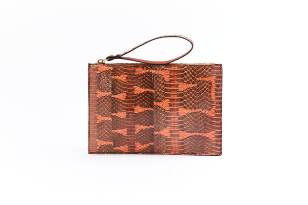 POCHETTE COCCA CON LIVREA ARANCIO