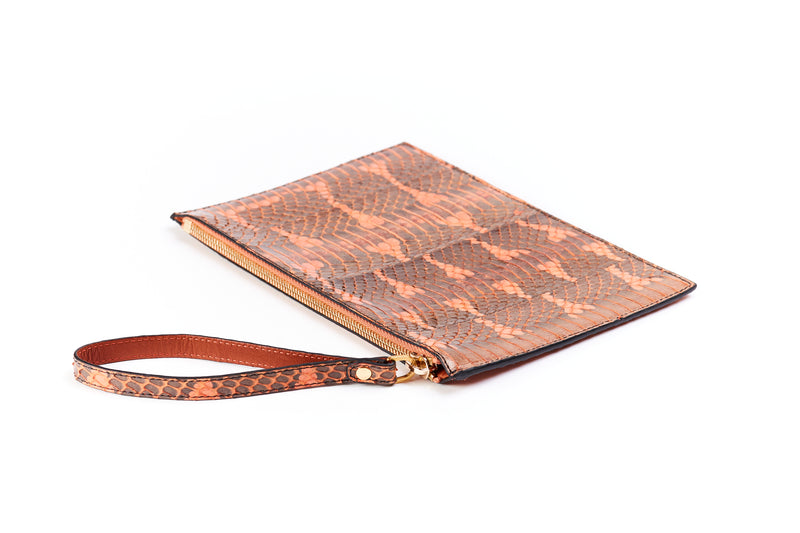 POCHETTE COCCA CON LIVREA ARANCIO