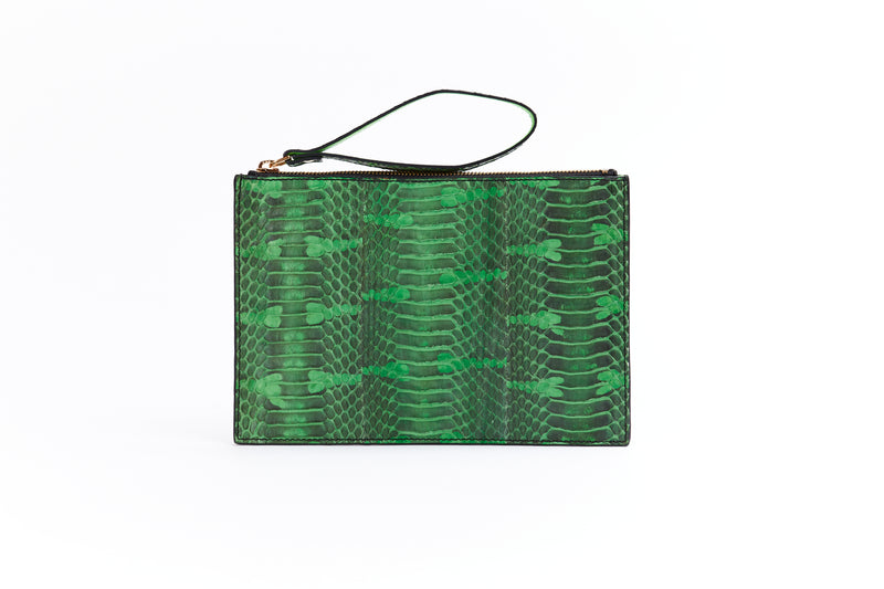 POCHETTE COCCA CON LIVREA VERDE