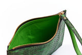 POCHETTE COCCA CON LIVREA VERDE