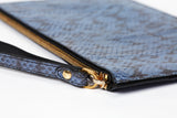 POCHETTE COCCA CON LIVREA AZZURRA