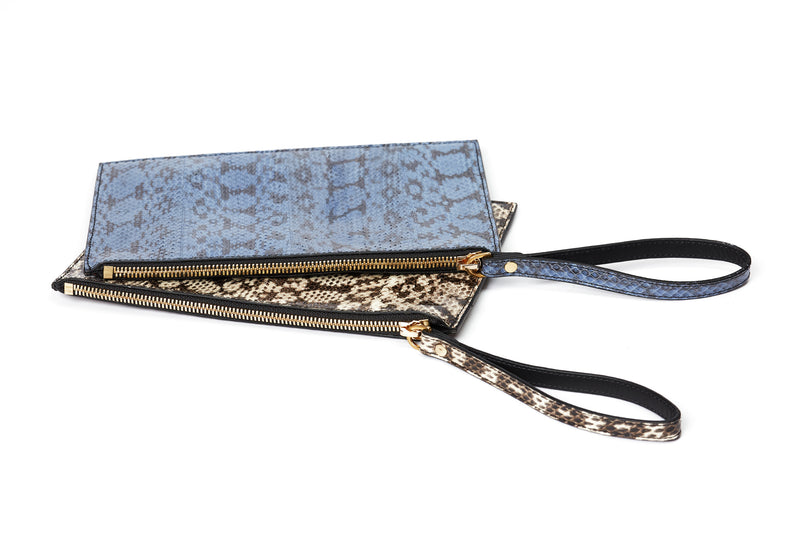 POCHETTE COCCA CON LIVREA PERLA